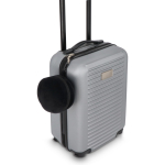 Cuscino da viaggio 2 in 1 con mascherina integrata e custodia color nero quinta vista