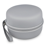 Cuscino da viaggio in memory foam con custodia facile da riporre color grigio