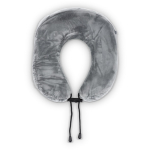 Cuscino da viaggio in memory foam con custodia facile da riporre color grigio terza vista