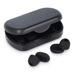 Tappi per le orecchie in silicone morbido con custodia e in 3 misure color nero