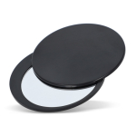 Specchietto compatto scorrevole in plastica con custodia protettiva color nero