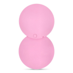 Specchietto compatto scorrevole in plastica con custodia protettiva color rosa quarta vista