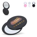 Specchietto compatto scorrevole in plastica con custodia protettiva