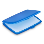 Set di pastiglie di sapone monodose in astuccio di plastica 20 pz color blu