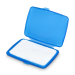 Set di pastiglie di sapone monodose in astuccio di plastica 20 pz color blu seconda vista