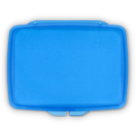 Set di pastiglie di sapone monodose in astuccio di plastica 20 pz color blu terza vista
