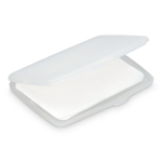 Set di pastiglie di sapone monodose in astuccio di plastica 20 pz color bianco
