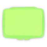 Set di pastiglie di sapone monodose in astuccio di plastica 20 pz color verde terza vista