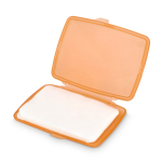 Set di pastiglie di sapone monodose in astuccio di plastica 20 pz color arancione seconda vista