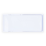 Kit da cucito in scatola di plastica con cerotti ideale per i viaggi color bianco settima vista
