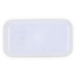 Vaschetta in plastica per cubetti di ghiaccio con espulsione a pulsante color bianco ottava vista