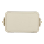 Lunch box a doppio strato con clip di chiusura e posate integrate 1,55 L color beige sesta vista
