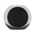 Portapranzo multifunzione con coperchio a vite e posate riutilizzabili color nero nona vista