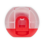 Portapranzo multifunzione con coperchio a vite e posate riutilizzabili color rosso ottava vista