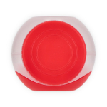 Portapranzo multifunzione con coperchio a vite e posate riutilizzabili color rosso nona vista