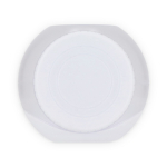 Portapranzo multifunzione con coperchio a vite e posate riutilizzabili color bianco nona vista