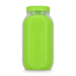 Portapranzo multifunzione con coperchio a vite e posate riutilizzabili color lime seconda vista