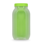 Portapranzo multifunzione con coperchio a vite e posate riutilizzabili color lime terza vista