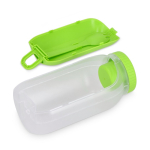 Portapranzo multifunzione con coperchio a vite e posate riutilizzabili color lime quarta vista