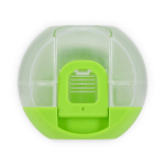 Portapranzo multifunzione con coperchio a vite e posate riutilizzabili color lime ottava vista