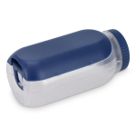 Portapranzo multifunzione con coperchio a vite e posate riutilizzabili color blu scuro