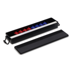 Gioco compatto di curling da tavolo portatile con custodia di stoccaggio color nero seconda vista