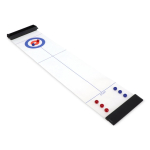 Gioco compatto di curling da tavolo portatile con custodia di stoccaggio color nero quarta vista