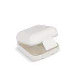 Portapillole compatto in plastica con più scomparti color bianco seconda vista