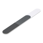 Lima per unghie dal design sottile con custodia protettiva color bianco