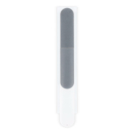 Lima per unghie dal design sottile con custodia protettiva color bianco quinta vista