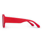 Occhiali da sole in plastica rigida riciclata con protezione UV400 color rosso quarta vista