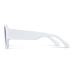 Occhiali da sole in plastica rigida riciclata con protezione UV400 color bianco quarta vista