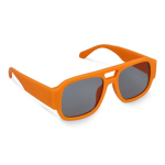 Occhiali da sole in plastica rigida riciclata con protezione UV400 color arancione