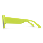 Occhiali da sole in plastica rigida riciclata con protezione UV400 color lime quarta vista