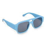 Occhiali da sole in plastica rigida riciclata con protezione UV400 color azzurro