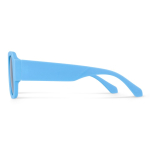 Occhiali da sole in plastica rigida riciclata con protezione UV400 color azzurro quarta vista
