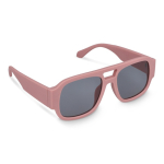 Occhiali da sole in plastica rigida riciclata con protezione UV400 color rosa pastello
