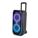 Altoparlante portatile con ruote e luci multicolore Fresh'n Rebel 640W color nero