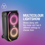 Altoparlante portatile con ruote e luci multicolore Fresh'n Rebel 640W color nero sesta vista
