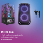 Altoparlante portatile con ruote e luci multicolore Fresh'n Rebel 640W color nero nona vista