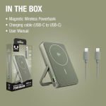 Power bank magnetico con ricarica wireless Fresh'n Rebel 10.000mAh color verde