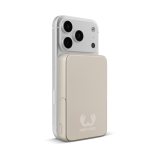 Power bank magnetico con ricarica wireless Fresh'n Rebel 10.000mAh color beige seconda vista