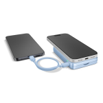 Power bank magnetico con ricarica wireless Fresh'n Rebel 10.000mAh color azzurro sesta vista