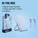 Power bank magnetico con ricarica wireless Fresh'n Rebel 10.000mAh color azzurro