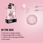 Auricolari wireless con pulsanti cliccabili Fresh'n Rebel Twins Core 2 color rosa nona vista