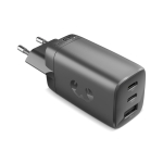 Caricatore rapido con tripla porta 1 USB-A e 2 USB-C Fresh'n Rebel 67W color grigio scuro
