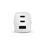 Caricatore rapido con tripla porta 1 USB-A e 2 USB-C Fresh'n Rebel 67W color grigio chiaro