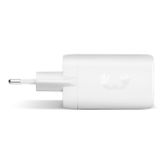 Caricatore rapido con tripla porta 1 USB-A e 2 USB-C Fresh'n Rebel 67W color grigio chiaro terza vista