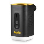 Pompa ad aria wireless ricaricabile con USB-C 3 in 1 con luce color nero