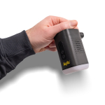 Pompa ad aria wireless ricaricabile con USB-C 3 in 1 con luce color nero seconda vista
